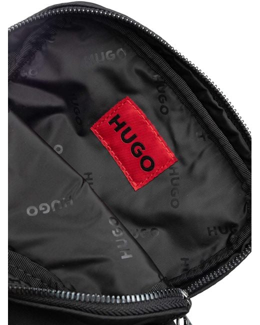 HUGO Black Quantic Crossbody Bag for men