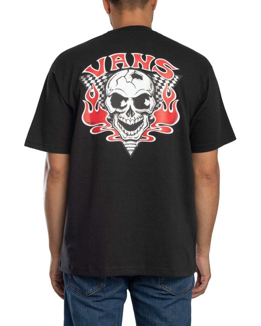 Vans Black Loose Blaze Head Back Graphic T-shirt for men