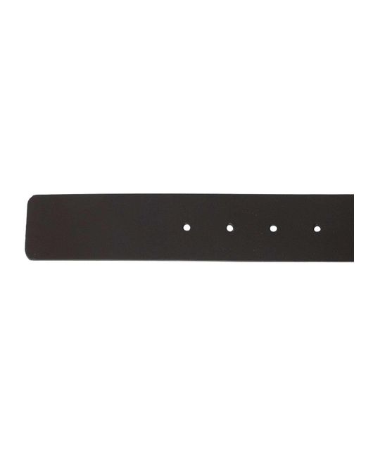 HUGO Black Giaspo Leather Belt for men