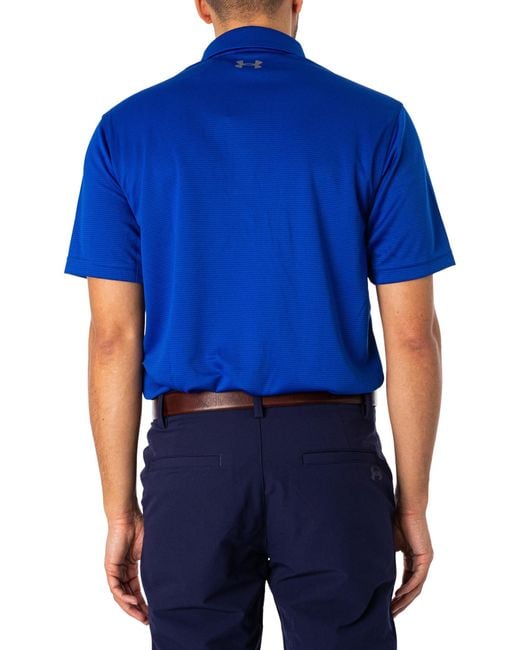 Under Armour Blue Tech Polo Shirt for men
