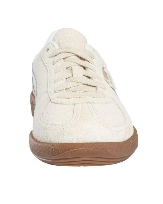 PUMA White Palermo Leather Trainers for men