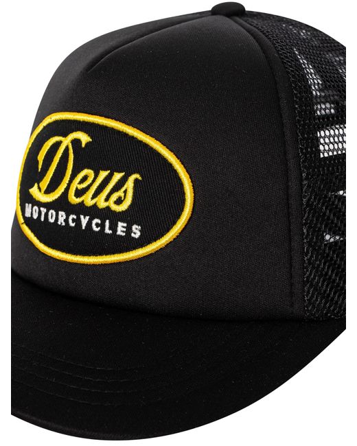 Deus Ex Machina Black Ride Out Trucker Cap for men