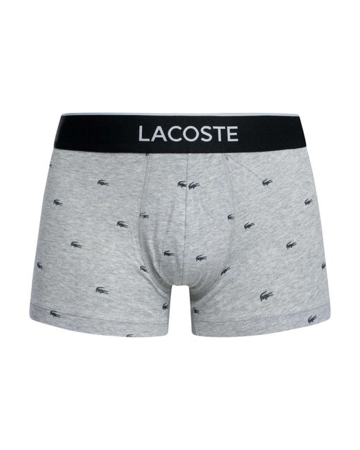 Lacoste Black 3 Pack Trunks for men