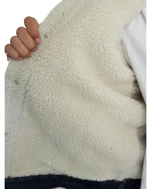 Levi's Blue Type 3 Sherpa Trucker Jacket for men