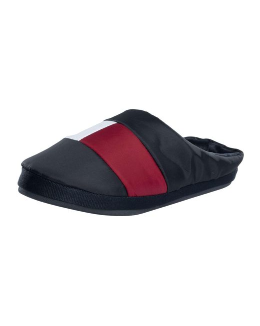 Tommy Hilfiger Blue Nylon Flag Slippers for men