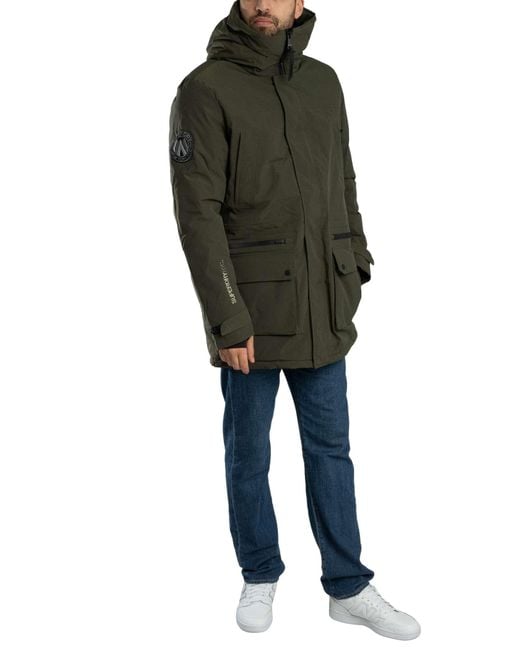 Superdry Gray City Padded Parka Jacket for men