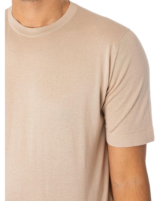 John Smedley Natural Lorca Welted T-shirt for men