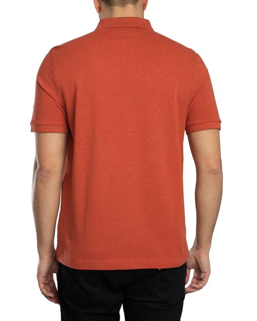 Gant Red Regular Shield Pique Polo Shirt for men