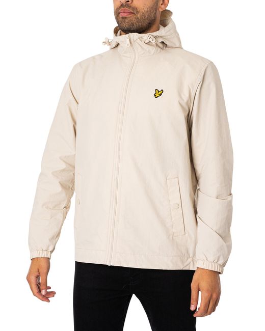 Lyle & Scott Natural Zip Through Hooded Jacket for men