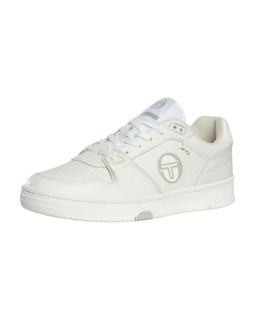 Sergio Tacchini White Prime Shot Leather Trainers for men