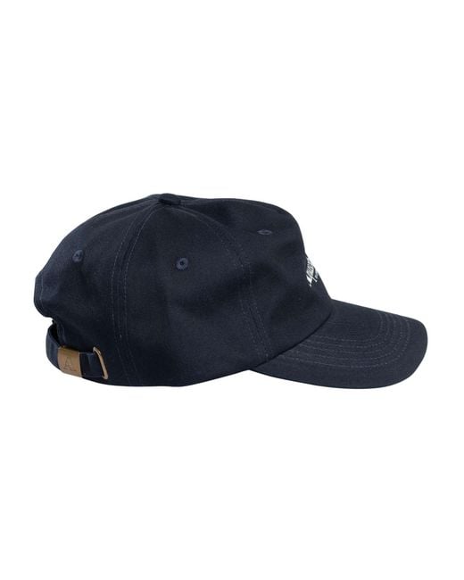 Aquascutum Blue Iconic Logo Baseball Cap for men