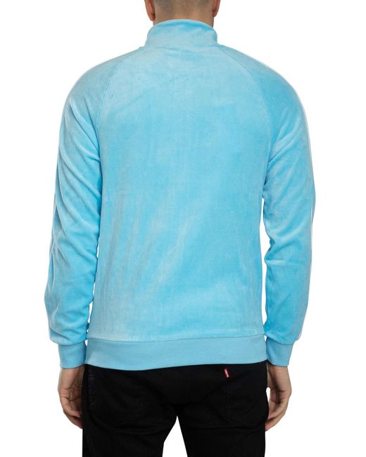 Sergio Tacchini Blue Tasso Velour Track Jacket for men