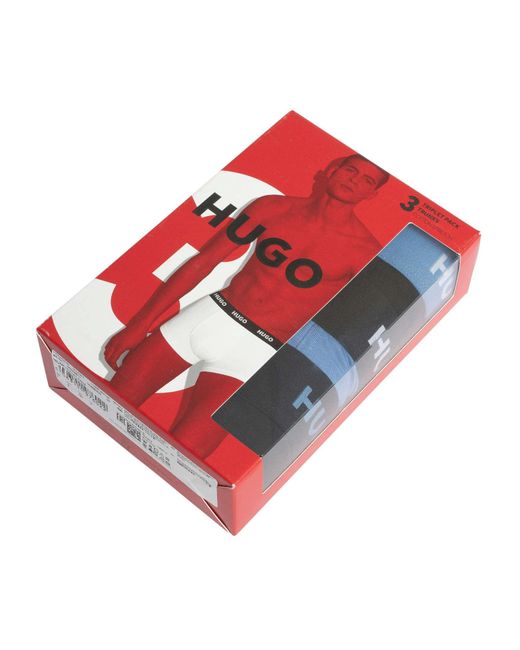 HUGO Black 3 Pack Trunks for men