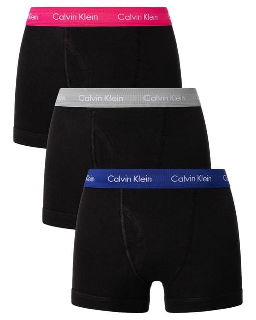 Calvin Klein Black 3 Pack Classic Trunks for men