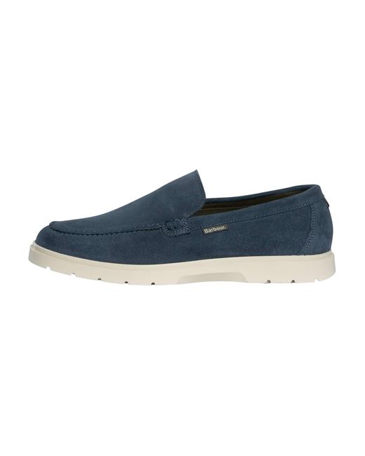 Barbour Blue Carty Suede Loafers for men