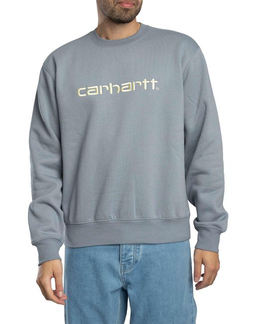 Carhartt Blue Brand Sweatshirt for men