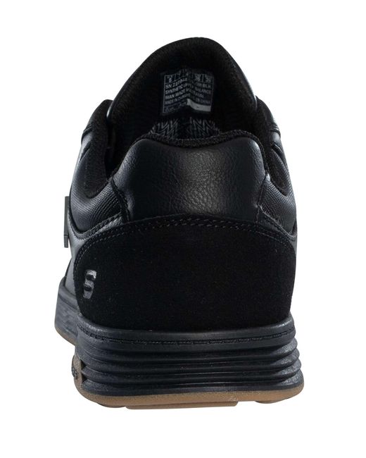 Skechers Black Cavell Sparkman Waterproof Trainers for men