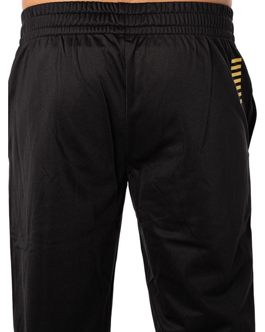 EA7 Black Logo Zip Tracksuit for men