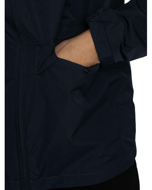Lyle & Scott Blue Lightweight Hooded Zip Through Jacket for men