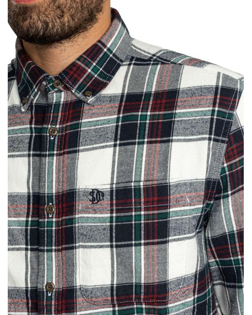 Superdry Blue Cotton Lumberjack Shirt for men