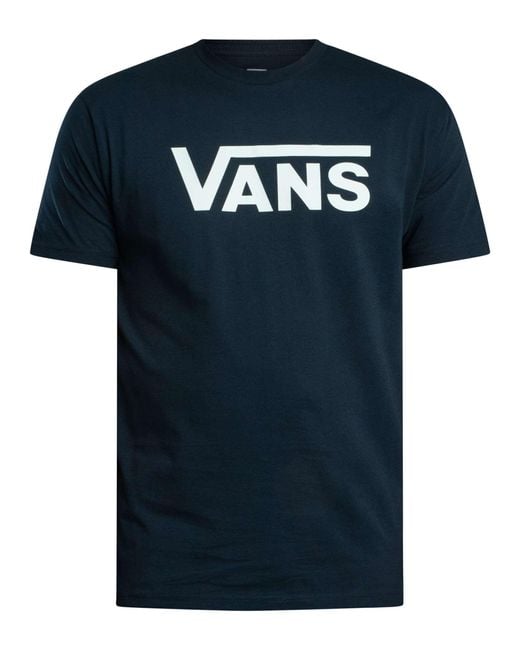 Vans Blue Classic Logo T-shirt for men