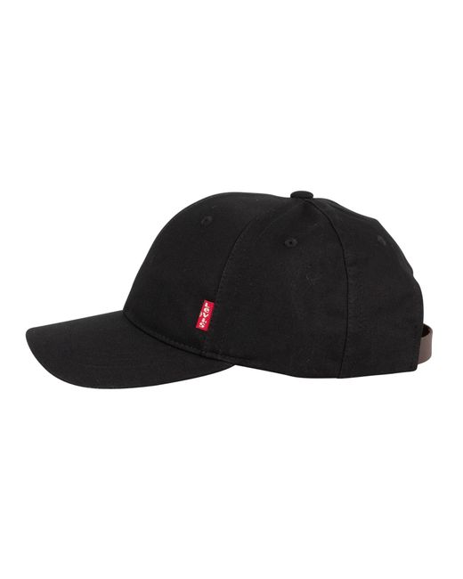 Levi's Black Red Tab Baseball Cap for men