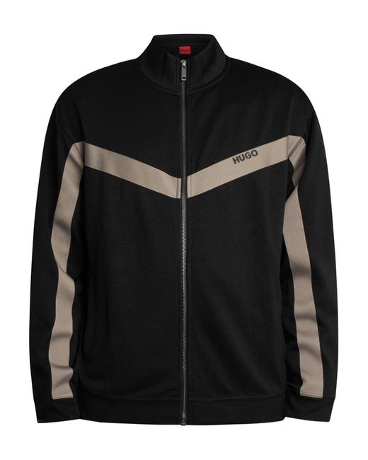 HUGO Black Darti Track Jacket for men