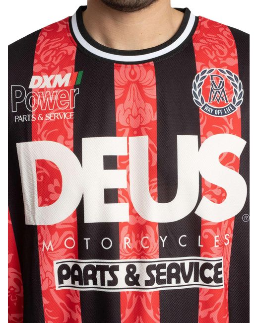 Deus Ex Machina Red Nouveau Moto Oversized T-shirt for men