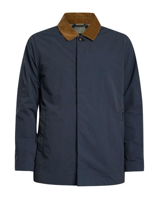 Barbour Blue Short Rokig Showerproof Jacket for men