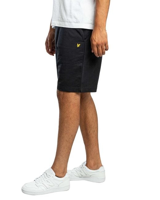 Lyle & Scott Black Logo Sweatshorts for men