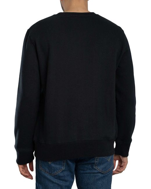 Superdry Blue Essential Logo Sweatshirt for men