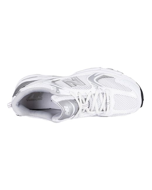 New Balance White 530 Mesh Running Trainers for men