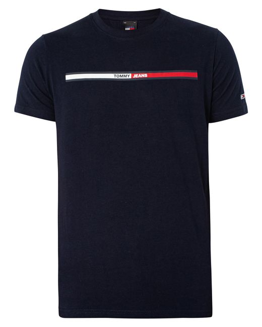 Tommy Hilfiger Black Essential Flag T-shirt for men