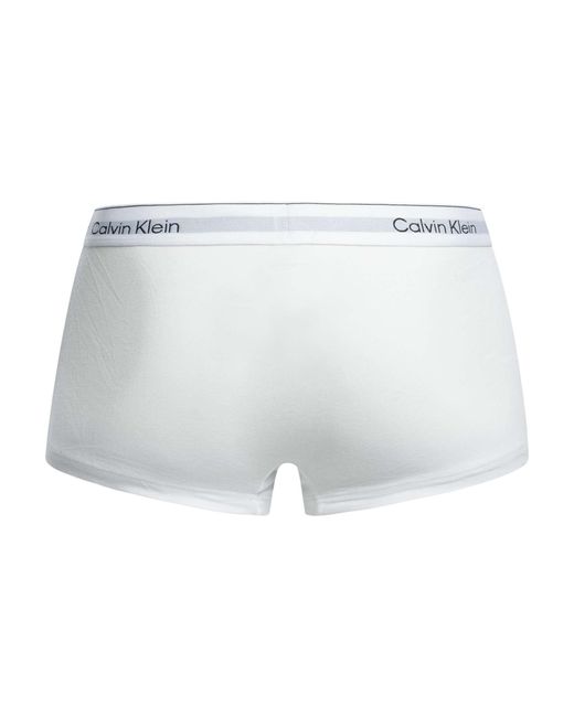 Calvin Klein Gray 3 Pack Icon Low Rise Trunks for men