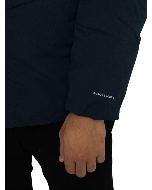 Jack & Jones Blue Global Puffer Jacket for men