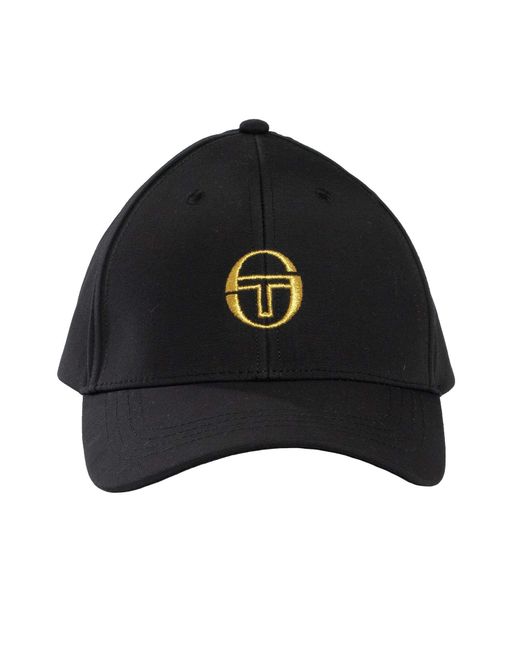 Sergio Tacchini Black Marz Classic 6 Panel Cap for men