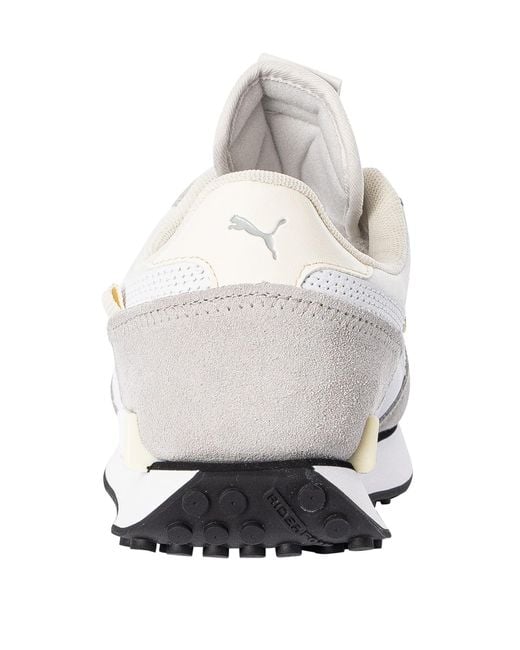PUMA White Future Rider Mix Elevate Trainers for men