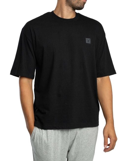 Lyle & Scott Black 3 Pack Lounge Relaxed T-shirt for men