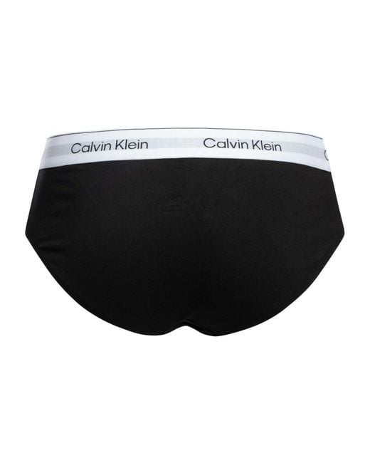 Calvin Klein Black 3 Pack Icon Hip Briefs for men