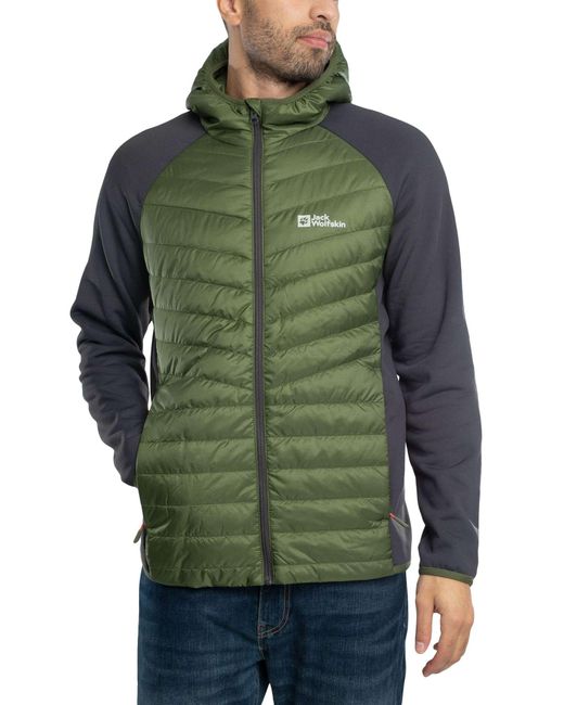 Jack Wolfskin Green Routeburn Pro Hybrid Jacket for men
