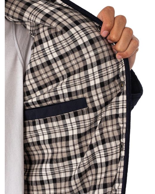 Lyle & Scott Blue Quilted Jacket for men