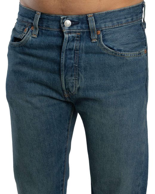 Levi's Blue 501 Original Jeans for men