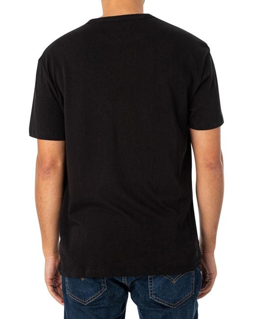 Tommy Hilfiger Black Regular Badge T-shirt for men