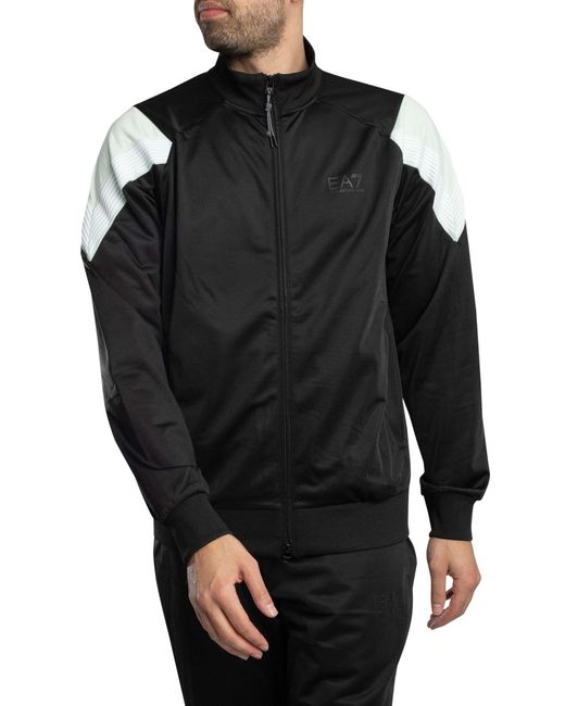 EA7 Black Lines Logo Tracksuit for men