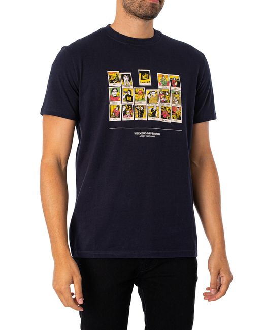 Weekend Offender Black Polaroids Graphic T-shirt for men