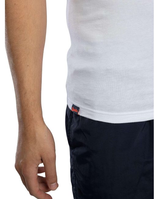 Superdry White Essential Logo Vest for men
