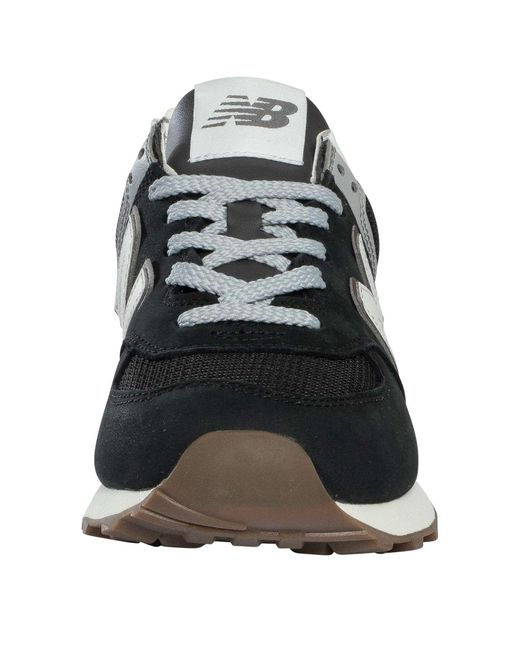 New Balance Black 574 Trainers for men