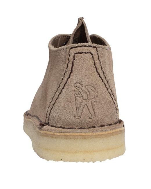 Clarks Natural Desert Trek Suede Shoes for men