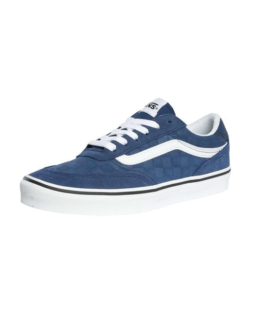Vans Blue Brooklyn Suede Trainers for men