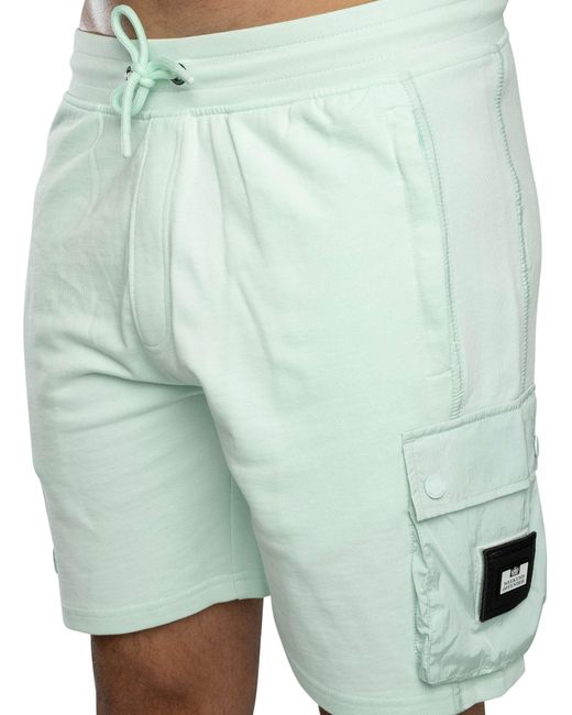 Weekend Offender Green Noreaster Cargo Shorts for men